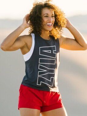 Gray ZYIA Athlete Tank